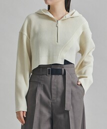 UNITED TOKYO | ルーズフォームニットフーディ-ウォッシャブル-(ニット/セーター)
