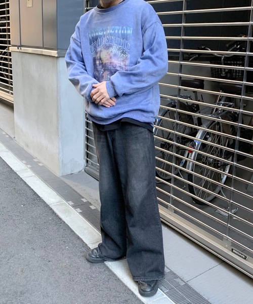 link lot(リンクロット)の「ヴィンテージライクオーバーサイズクルーネックスウェット(スウェット・メンズ・ブラック/ブラウン/ブルー・M/L)」の12枚目の写真