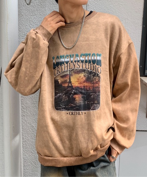 link lot(リンクロット)の「ヴィンテージライクオーバーサイズクルーネックスウェット(スウェット・メンズ・ブラック/ブラウン/ブルー・M/L)」の6枚目の写真