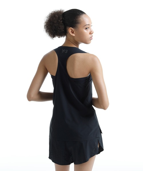 Y-3(ワイスリー)の「W RUN TANK(Tシャツ/カットソー・レディース・ブラック・X-SMALL/MEDIUM/XX-SMALL/SMALL)」の2枚目の写真