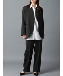 CIS.（シス）の「CIS． カーブカットパンツ ウォッシャブル ストレッチ ポリエステル 無地 CIS.パンツ（その他パンツ）」