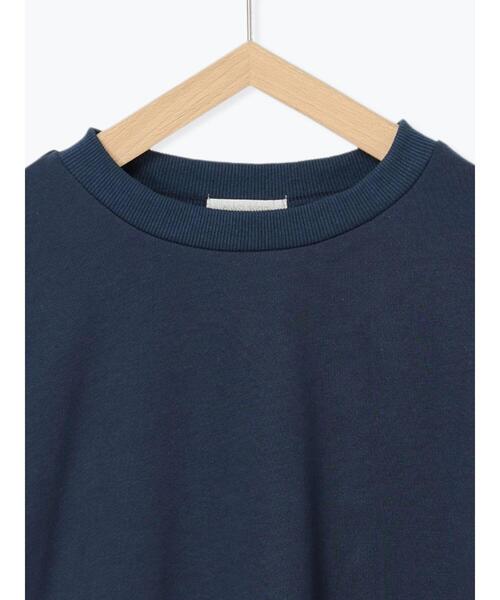 ehka sopo（エヘカソポ）の「◎プレート付袖レーススウェット（Tシャツ/カットソー・レディース・グレー/サックスブルー/ネイビー・F）」の4枚目の写真
