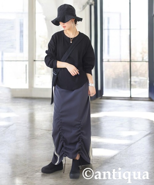 antiqua（アンティカ）の「切り替えトップス（Tシャツ/カットソー・レディース・ブルー/ブラック・ONESIZE）」の20枚目の写真