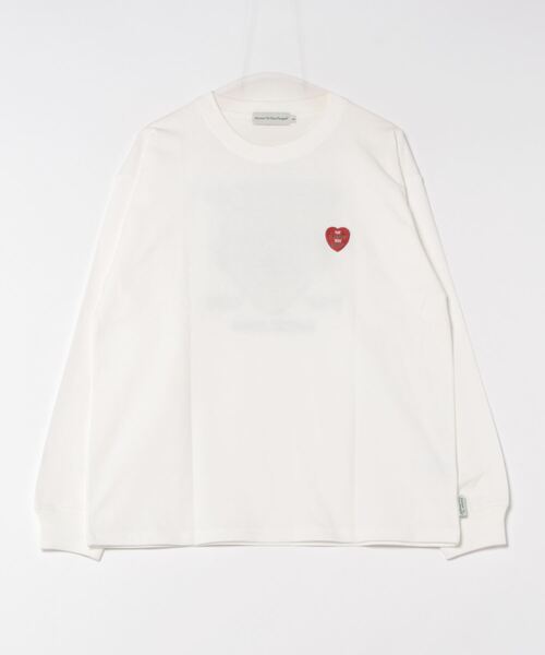 【POWER TO THE PEOPLE】ハートロゴ アニマル刺繍ロングスリーブTシャツ（Tシャツ/カットソー）｜POWER TO THE PEOPLE（パワートゥーザピープル）