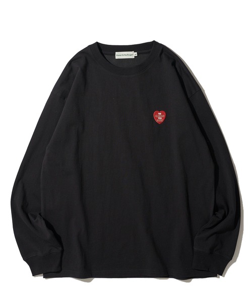 love ear heart 黒ロングスリーブTシャツ love ear heart 黒ロングスリーブTシャツ - メルカリ