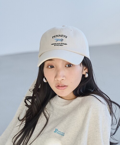 coen(コーエン)の「Penneys(ぺニーズ)別注ツイルキャップ(キャップ・レディース・コバルトブルー/ブラック/ナチュラル・FREE)」の3枚目の写真