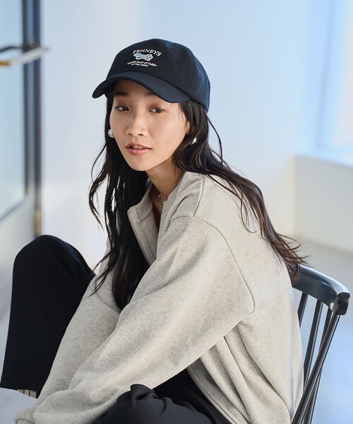 coen(コーエン)の「Penneys(ぺニーズ)別注ツイルキャップ(キャップ・レディース・コバルトブルー/ブラック/ナチュラル・FREE)」の5枚目の写真