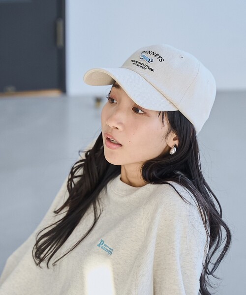 coen(コーエン)の「Penneys(ぺニーズ)別注ツイルキャップ(キャップ・レディース・コバルトブルー/ブラック/ナチュラル・FREE)」の9枚目の写真