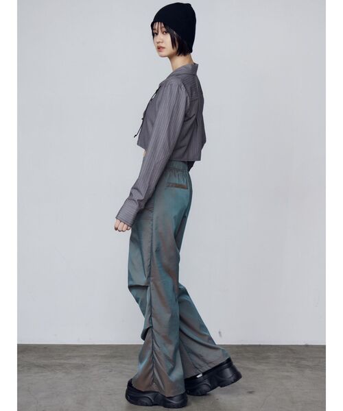 EMODA（エモダ）の「スペイシーEプレートビーニー（ニットキャップ/ビーニー・レディース・ブラック/グレー・FREE）」の7枚目の写真