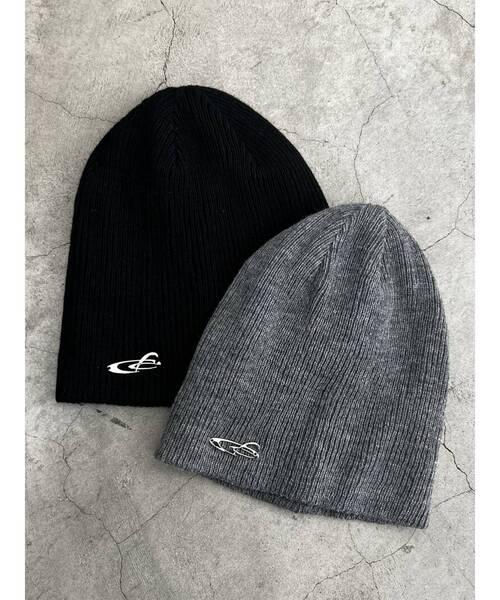 EMODA（エモダ）の「スペイシーEプレートビーニー（ニットキャップ/ビーニー・レディース・ブラック/グレー・FREE）」の16枚目の写真