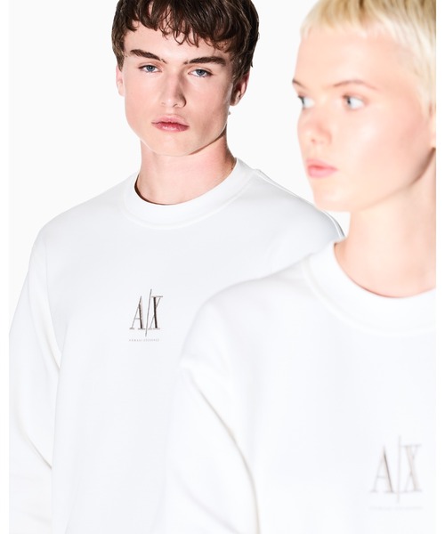 A|X アルマーニ エクスチェンジ】ICON クルーネックスウェットプル