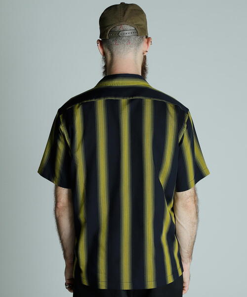 Schott(ショット)の「Schott/ショット/STRIPE SS SHIRT/半袖 ストライプシャツ(シャツ/ブラウス・メンズ・ホワイト/ブラック・2XL/XL/L/M)」の7枚目の写真