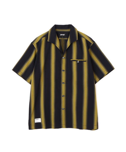 Schott(ショット)の「Schott/ショット/STRIPE SS SHIRT/半袖 ストライプシャツ(シャツ/ブラウス・メンズ・ホワイト/ブラック・2XL/XL/L/M)」の11枚目の写真