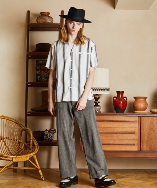 セール】Schott/ショット/STRIPE SS SHIRT/半袖 ストライプシャツ
