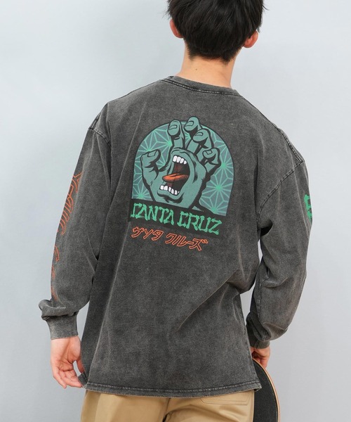 SANTA CRUZ(サンタクルーズ)の「【ムラサキスポーツ限定】SANTACRUZ/サンタクルーズ ロンT バックプリント/カスレプリント ユニセックス 502243407(Tシャツ/カットソー・メンズ・ブラック系1/ブラック系9/ブラック系8/ブラック系7/ブラック系6/ブラック系5/ブラック系4/ブラック系3/ブラック系2・L/M/XL)」の5枚目の写真