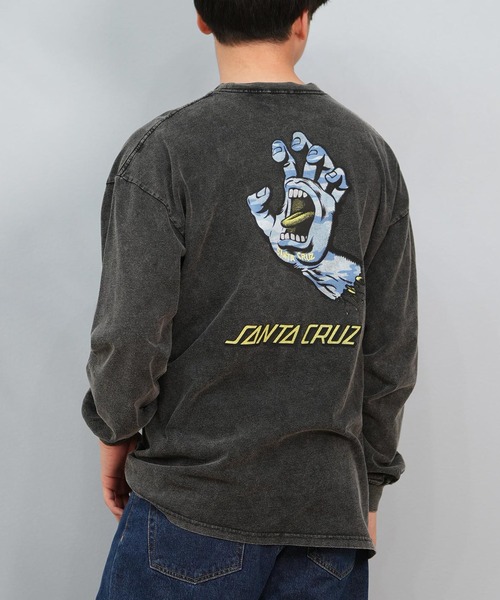 SANTA CRUZ(サンタクルーズ)の「【ムラサキスポーツ限定】SANTACRUZ/サンタクルーズ ロンT バックプリント/カスレプリント ユニセックス 502243407(Tシャツ/カットソー・メンズ・ブラック系1/ブラック系9/ブラック系8/ブラック系7/ブラック系6/ブラック系5/ブラック系4/ブラック系3/ブラック系2・L/M/XL)」の6枚目の写真