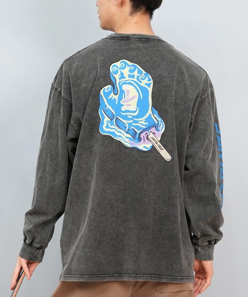 SANTA CRUZ(サンタクルーズ)の「【ムラサキスポーツ限定】SANTACRUZ/サンタクルーズ ロンT バックプリント/カスレプリント ユニセックス 502243407(Tシャツ/カットソー・メンズ・ブラック系1/ブラック系9/ブラック系8/ブラック系7/ブラック系6/ブラック系5/ブラック系4/ブラック系3/ブラック系2・L/M/XL)」の8枚目の写真