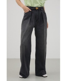 crie conforto（クリーコンフォルト）の「タックワイドデニム（デニムパンツ）」