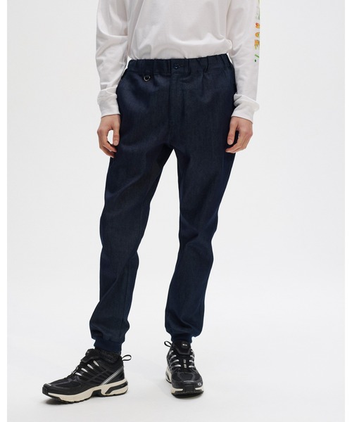 SOPHNET.（ソフネット）の「STRETCH DENIM SLIM FIT RIBBED PANTS（デニムパンツ・メンズ・ブラック/インディゴブルー・LARGE/X-LARGE/SMALL/MEDIUM）」の5枚目の写真