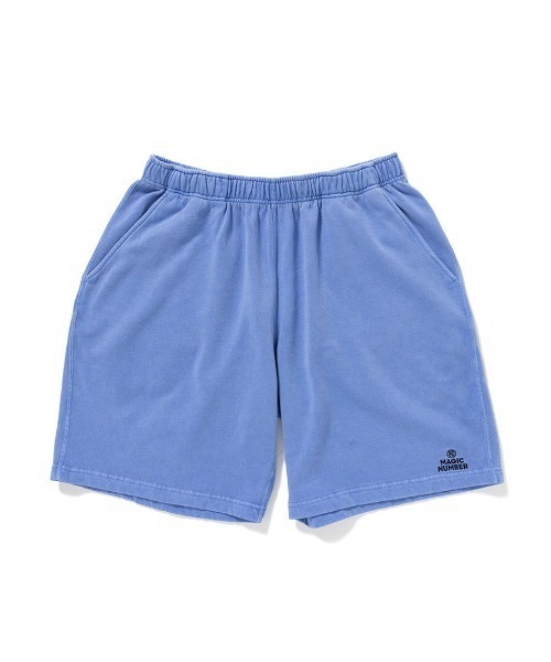 MAGIC NUMBER（マジック ナンバー）の「【MAGIC NUMBER】 LIGHT PIGMENT SWEAT SHORTS ライトピグメントクルースウェットショーツ（その他パンツ・メンズ・ブラック/オフホワイト/ブルー・MEDIUM/X-LARGE/LARGE）」の3枚目の写真