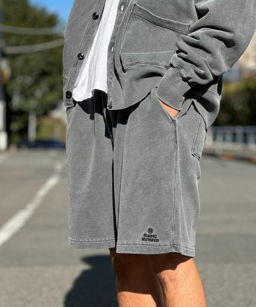 MAGIC NUMBER（マジック ナンバー）の「【MAGIC NUMBER】 LIGHT PIGMENT SWEAT SHORTS ライトピグメントクルースウェットショーツ（その他パンツ・メンズ・ブラック/オフホワイト/ブルー・MEDIUM/X-LARGE/LARGE）」の12枚目の写真