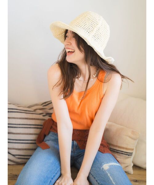 Ungrid(アングリッド)の「雑材デザインハット(ハット・レディース・カーキ/ブラウン/ベージュ・FREE)」の20枚目の写真