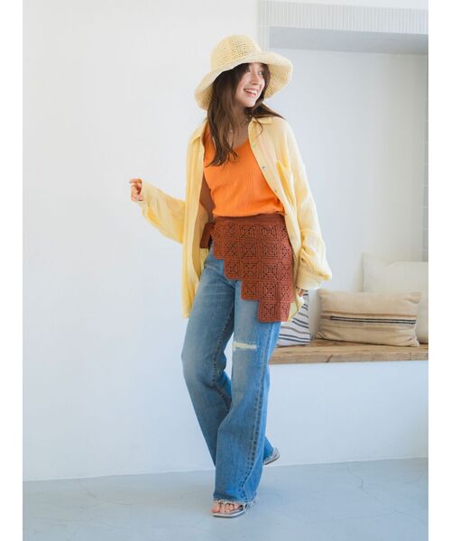 Ungrid(アングリッド)の「雑材デザインハット(ハット・レディース・カーキ/ブラウン/ベージュ・FREE)」の15枚目の写真