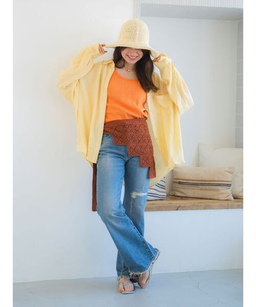 Ungrid(アングリッド)の「雑材デザインハット(ハット・レディース・カーキ/ブラウン/ベージュ・FREE)」の13枚目の写真