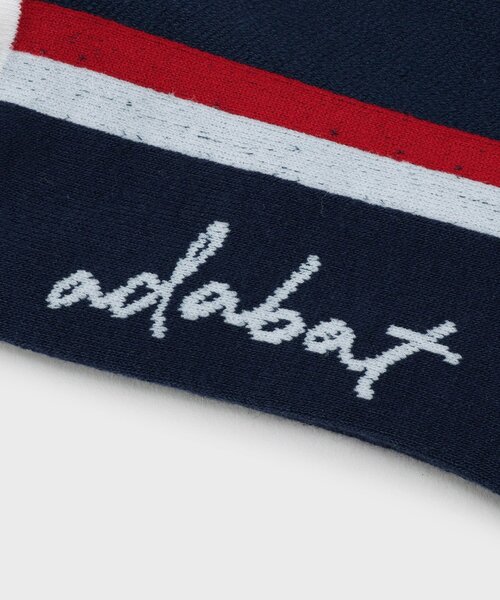 adabat(アダバット)の「◆【新レーベル ADABAT NAVY】サイドラインショートソックス(ソックス/靴下・レディース・ホワイト/ネイビー/レッド系1・00)」の8枚目の写真
