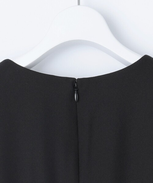 J.PRESS（ジェイプレス）の「【洗える】ストレッチバックサテンジョーゼット Aライン ワンピース（ワンピース・レディース・ブラック系/ベージュ系・T13/T15）」の11枚目の写真