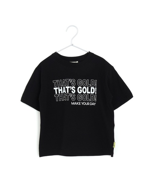 MAKE YOUR DAY（メイクユアデイ）の「GOLDGOLDGOLD半袖Tシャツ■80～140cm（Tシャツ/カットソー・キッズ・ブラック/ライム・140/90/80/100/110/120/130）」の7枚目の写真