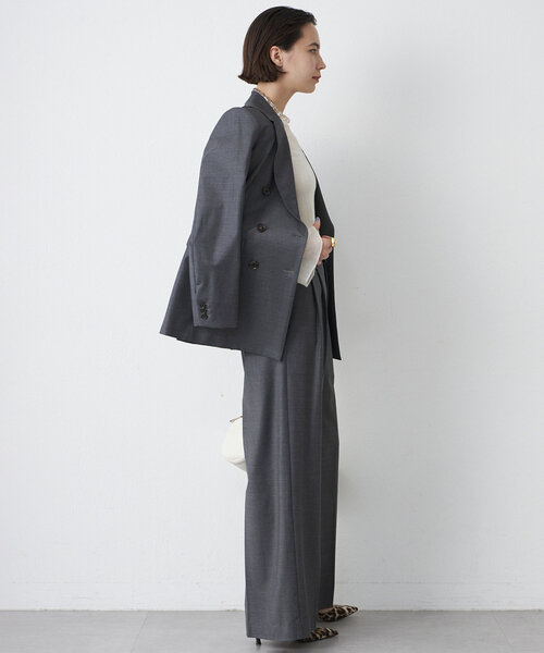 Drawing Numbers(ドローイング ナンバーズ)の「【Drawing Numbers】ダブルプレーンジャケット(テーラードジャケット・レディース・ネイビー/チャコールグレー・38)」の11枚目の写真