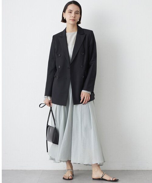 Drawing Numbers(ドローイング ナンバーズ)の「【Drawing Numbers】ダブルプレーンジャケット(テーラードジャケット・レディース・ネイビー/チャコールグレー・38)」の20枚目の写真