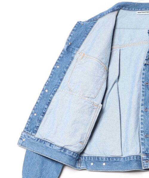 SOFTHYPHEN（ソフトハイフン）の「TUCKED DETAIL DENIM JACKET（デニム