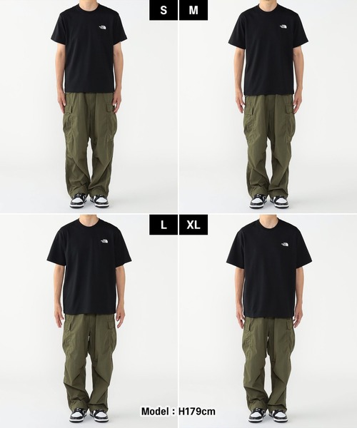 THE NORTH FACE（ザノースフェイス）の「THE NORTH FACE / ショートスリーブ バンダナ スクエア ロゴ Tシャツ（Tシャツ/カットソー・メンズ・ブラック/インディゴブルー/ホワイト・X-LARGE/LARGE/SMALL/MEDIUM）」の21枚目の写真