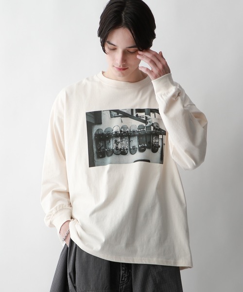 セール】ヴィンテージライク/フォトプリントロンT（Tシャツ/カットソー 