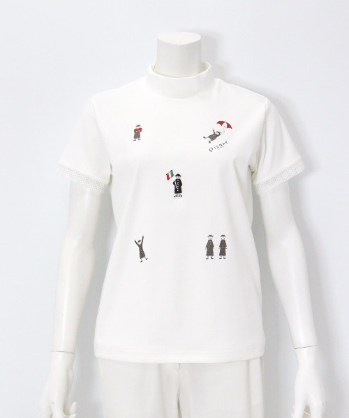 セール】ポイント刺繍UV冷感プルオーバー（Tシャツ/カットソー