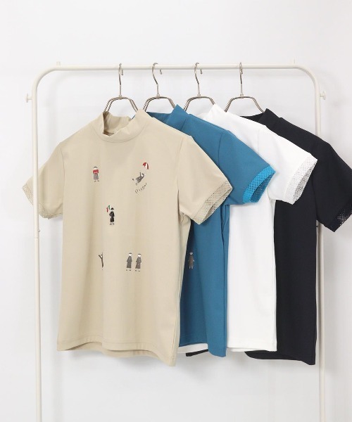 Picone CLUB(ピッコーネクラブ)の「ポイント刺繍UV冷感プルオーバー(Tシャツ/カットソー・レディース・ライトブルー/ホワイト/ベージュ/ネイビー・S/M/L)」の17枚目の写真