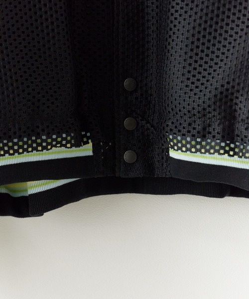 FACETASM(ファセッタズム)の「FACETASM/ファセッタズム MESH STADIUN JACKET メッシュスタジアムジャケット メンズ 夏物 夏服(スタジャン・メンズ・カーキ/ブラック・5/4/3)」の8枚目の写真