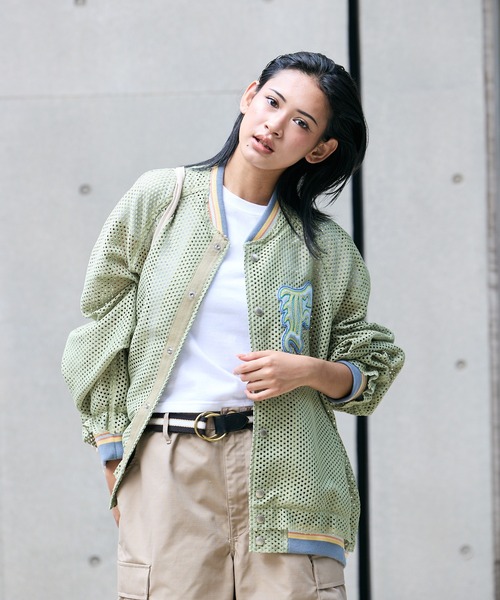 【希少/22SS】ファセッタズム レイヤード スタジアムジャケット スタジャン 希少/22SS】ファセッタズム レイヤード スタジアムジャケット スタジャン