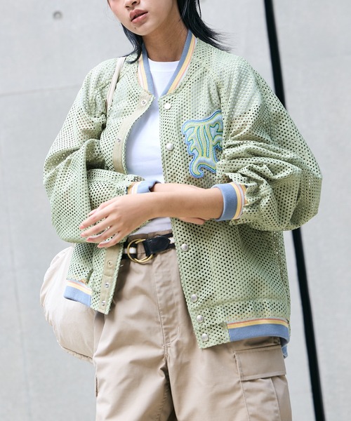 【希少/22SS】ファセッタズム レイヤード スタジアムジャケット スタジャン FACETASM スタジャン 「FACETASM / ファセッタズム」MESH