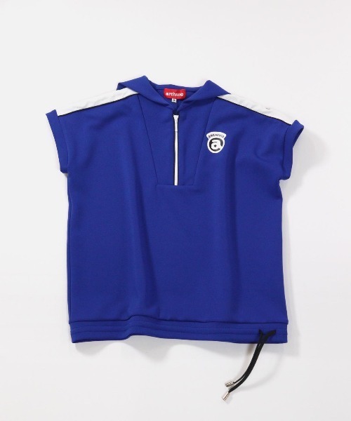 archivio(アルチビオ)の「<LADIES>セーラーカラー冷感プルオーバー(Tシャツ/カットソー・レディース・ブルー/ライトブルー/オレンジ/ホワイト・S/M/L)」の4枚目の写真