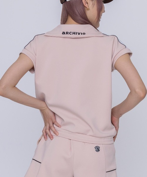 archivio(アルチビオ)の「<LADIES>セーラーカラー冷感プルオーバー(Tシャツ/カットソー・レディース・ブルー/ライトブルー/オレンジ/ホワイト・S/M/L)」の5枚目の写真