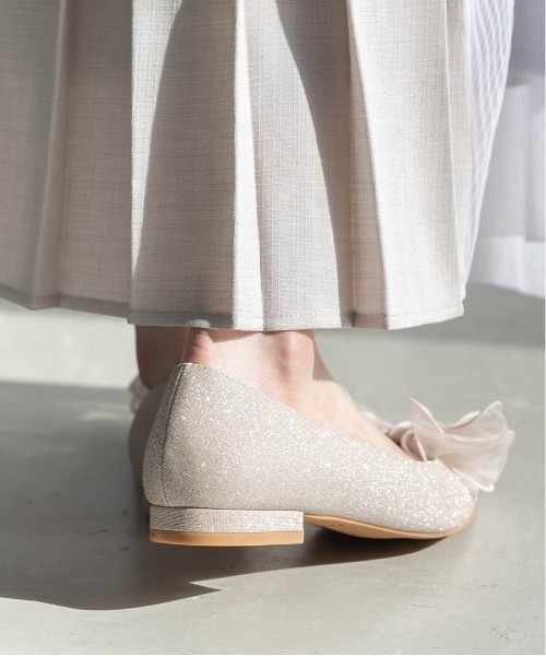 2WAY リボンラメフラットパンプス RANDA（ランダ）の「2WAY リボンラメフラットパンプス（パンプス