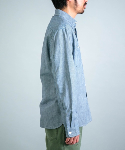 OMNIGOD（オムニゴッド）の「[OMNIGOD mens / オムニゴッド] ALEX MILL×OMNIGOD インディゴチェック ユーティリティーワークシャツ（シャツ/ブラウス・メンズ・インディゴブルー・S/M/L）」の13枚目の写真