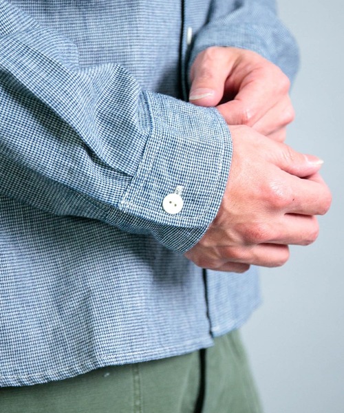 OMNIGOD（オムニゴッド）の「[OMNIGOD mens / オムニゴッド] ALEX MILL×OMNIGOD インディゴチェック ユーティリティーワークシャツ（シャツ/ブラウス・メンズ・インディゴブルー・S/M/L）」の18枚目の写真