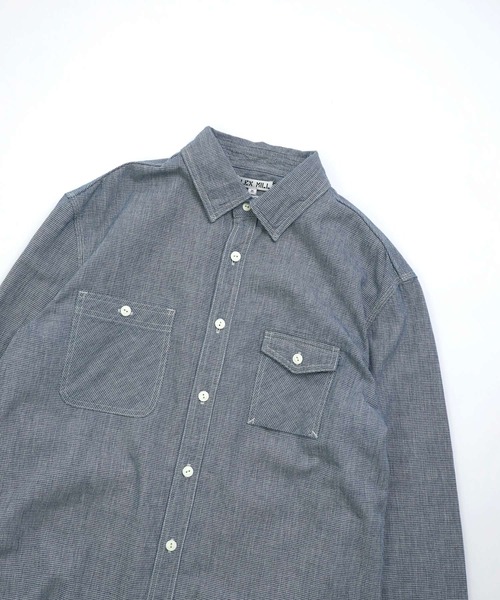 OMNIGOD（オムニゴッド）の「[OMNIGOD mens / オムニゴッド] ALEX MILL×OMNIGOD インディゴチェック ユーティリティーワークシャツ（シャツ/ブラウス・メンズ・インディゴブルー・S/M/L）」の9枚目の写真