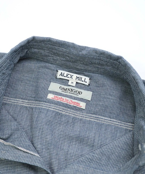 OMNIGOD（オムニゴッド）の「[OMNIGOD mens / オムニゴッド] ALEX MILL×OMNIGOD インディゴチェック ユーティリティーワークシャツ（シャツ/ブラウス・メンズ・インディゴブルー・S/M/L）」の12枚目の写真