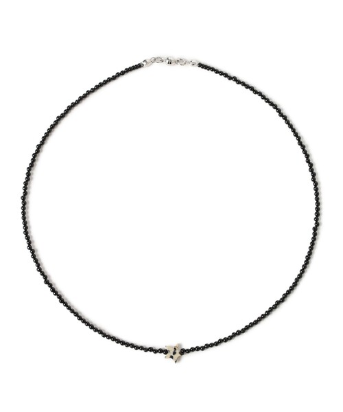 Ray BEAMS（レイビームス）の「スター ストーン ネックレス（ネックレス・レディース・ライトグレー/ブラック・ONE SIZE）」の2枚目の写真