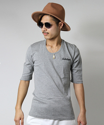 JACKROSE | Uネック5分袖Tシャツ(Tシャツ/カットソー)